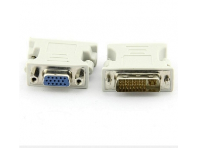 Right Angled 90 Degree VGA SVGA Female To DVI 24+5 male DVI to VGA Adapter