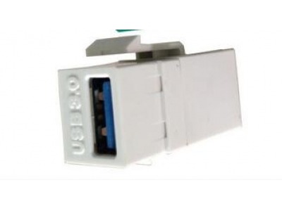 USB3.0 Keystone jack 180 degree USB socket female to female