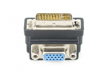 Right Angled 90 Degree VGA SVGA Female To DVI 24+5 male DVI to VGA Adapter