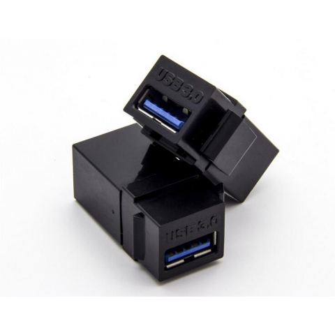 USB3.0 Keystone jack 180 degree USB socket female to female