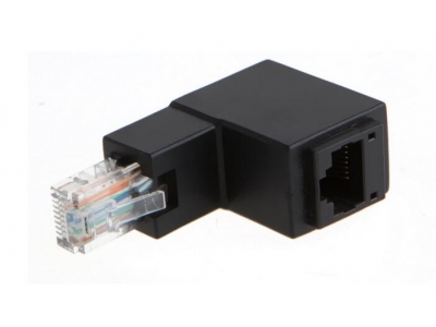 90 Degree Male to Female RJ45 adapter