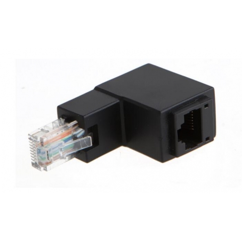 90 Degree Male to Female RJ45 adapter