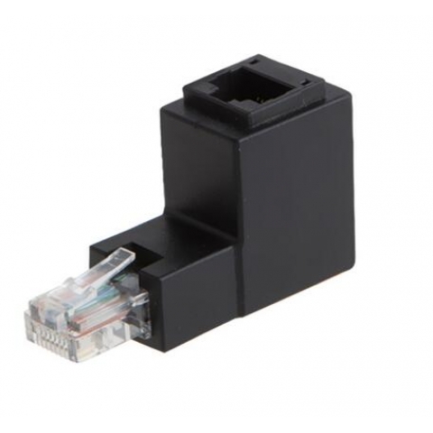 90 Degree Male to Female RJ45 adapter