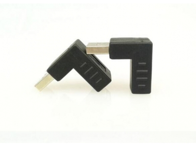 90 degree USB 2.0 A female to USB2.0 male adapter