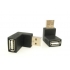 90 degree USB 2.0 A female to USB2.0 male adapter