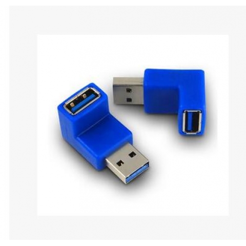 90 Degree Right Angle AM to AF Extension USB 3.0 Adapter