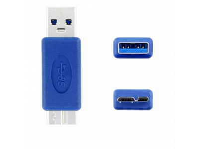 USB 3.0 A Male to Micro USB 3.0 B Male Adapter