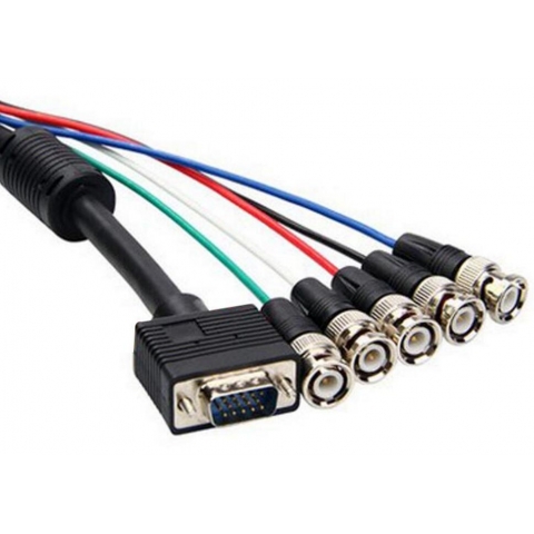 VGA to 5 BNC splitter cable