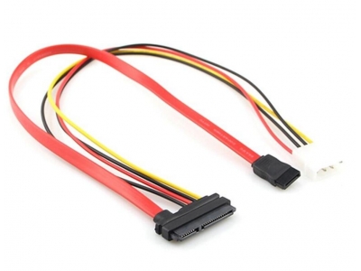 SATA22P To 7Pin +4Pin Power Cable