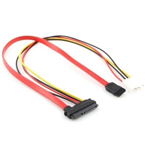 SATA22P To 7Pin +4Pin Power Cable