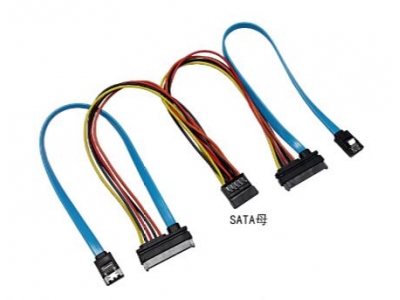 2xSATA 22 pin to 2xSATA 7+15 pin and 4pin power cable