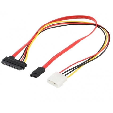 SATA22P To 7Pin +4Pin Power Cable