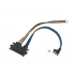 2xSATA 22 pin to 2xSATA 7+15 pin and 4pin power cable