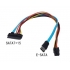 SATA 22 pin to SATA 7+15 pin and harness 4 pin Serial ATA power Cable