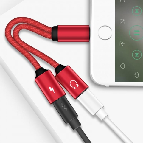 Lightning to 2 USB AF Y cable