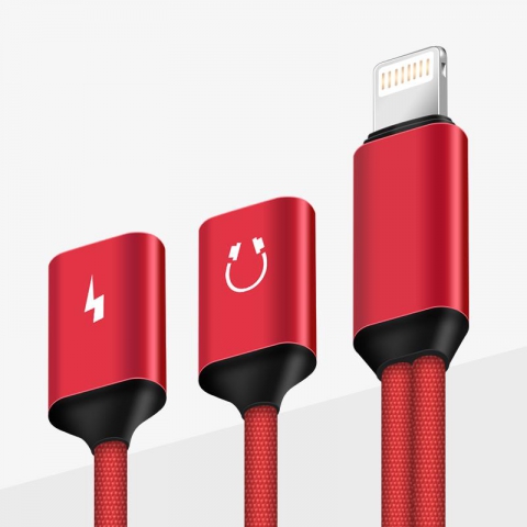 Lightning to 2 USB AF Y cable