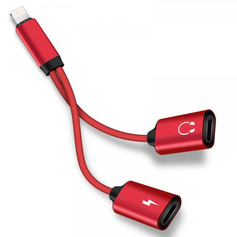 Lightning to 2 USB AF Y cable