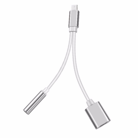 3.5mm Headphone Jack Adapter 2 in 1 Audio cable For Type C Phone