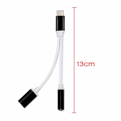 3.5mm Headphone Jack Adapter 2 in 1 Audio cable For Type C Phone