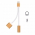 3.5mm Headphone Jack Adapter 2 in 1 Audio cable For Type C Phone