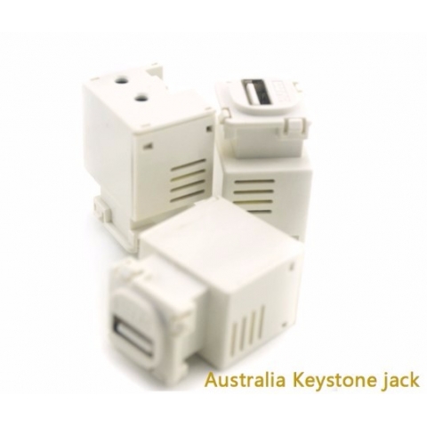 5V 2A Smart Keystone Jack USB Charger