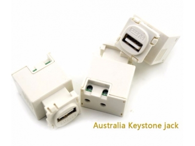 5V 2A Smart Keystone Jack USB Charger