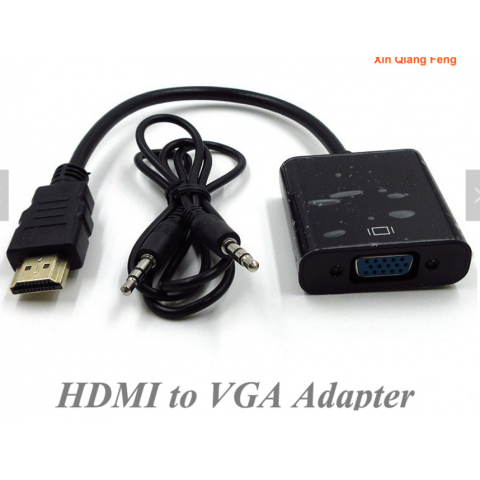 1080P HDMI to VGA Adapter digital Converter With 3.5mm Audio Cable