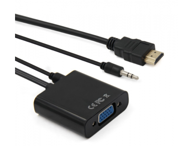 1080P HDMI to VGA Adapter digital Converter With 3.5mm Audio Cable