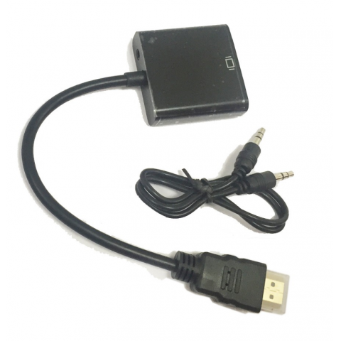 1080P HDMI to VGA Adapter digital Converter With 3.5mm Audio Cable