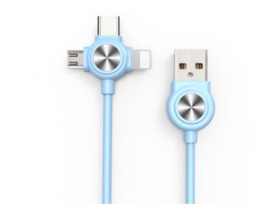 3 In 1 USB2.0 Multi Function Mobile Charging Cable