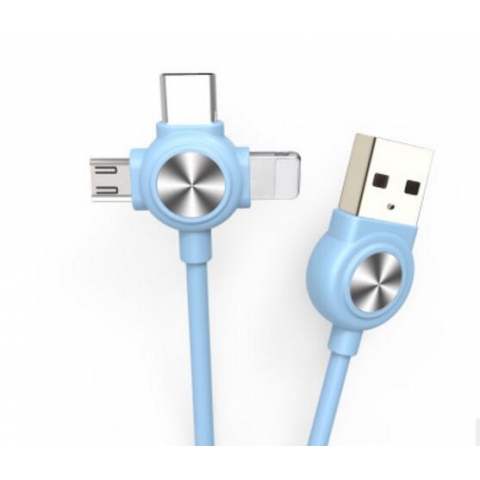 3 In 1 USB2.0 Multi Function Mobile Charging Cable