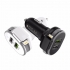 Manufacturer Aluminum Alloy 2 usb Port car charger with cable