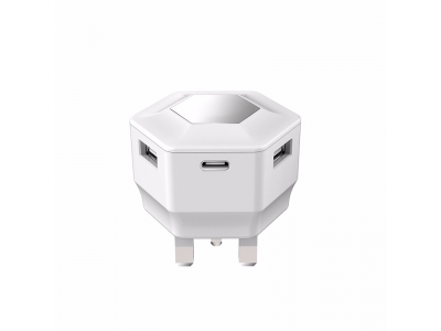 High Quality Type C USB wall charger QC 3.0 USB travel charger 5.1V 2.1A 3 ports usb home charger