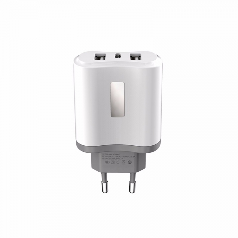 Type C 2.1A Portable Dual Usb Chargers Wall Charger with EU US UK AU Plugs Mobile Phone Charger