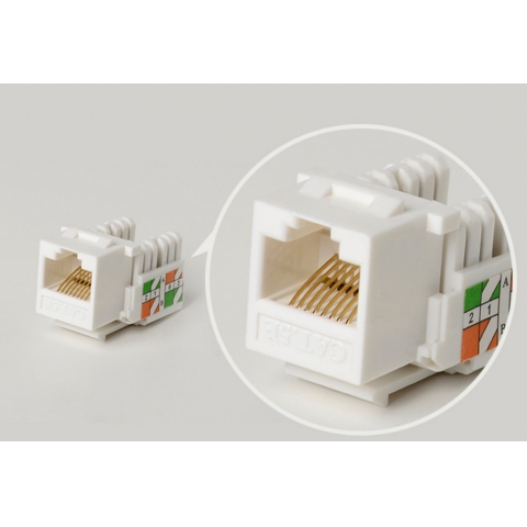 FTP 180 Degree Cat5e Keystone Jack Cheap Price RJ45 Wall Jack