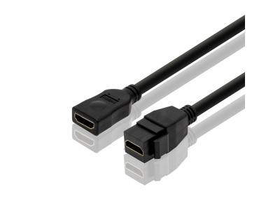 HDMI snap connection cables Female To Female HDMI Keystone Jack