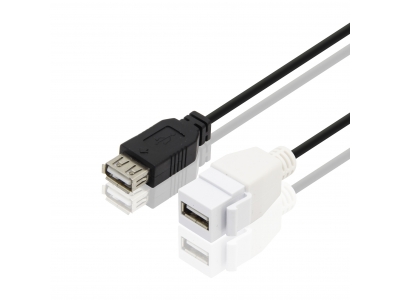 usb2.0 female to usb2.0 female keystone cable for wall plate Adapter