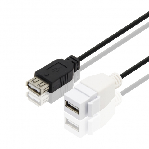 usb2.0 female to usb2.0 female keystone cable for wall plate Adapter