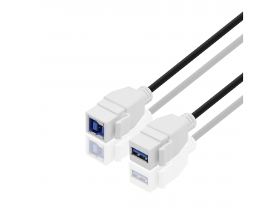 USB 3.0 SuperSpeed Keystone Jack Type-A Extension Cable