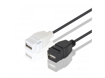 usb2.0 female to usb2.0 female keystone cable for wall plate Adapter