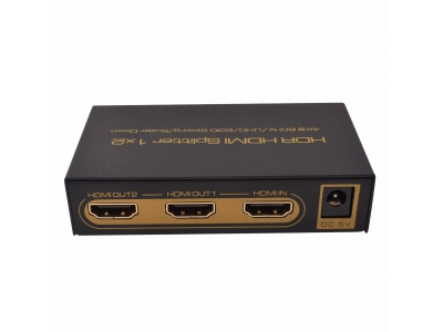 HDR HDMI Splitter 1x2  4K@ 60Hz /UHD/EDID Setting/Scaler Down