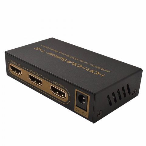 HDR HDMI Splitter 1x2  4K@ 60Hz /UHD/EDID Setting/Scaler Down