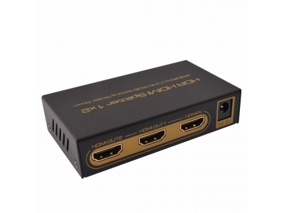 HDR HDMI Splitter 1x2  4K@ 60Hz /UHD/EDID Setting/Scaler Down