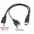 Multifunctional USB3.0 AM to USB3.0 AF and USB2.0 AF Cable Data Transfer and Charging Cables