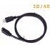 HDMI Male to Female Panel Mount Extension Cable with Screw Nuts  Gold Plated Support 3D 4K 1080P cable