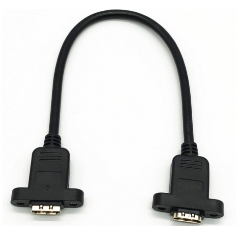 ​HDMI Cable A Type  Female lvds Extension Cable with Screw nuts holes HDMI Lock Panel Mount Cable