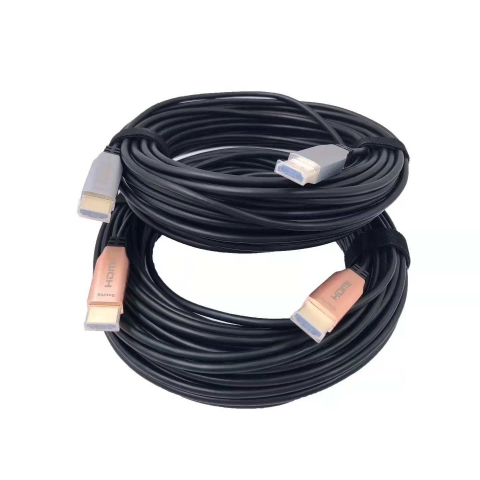 Optical Fiber 10M 30M 50M 100M 200M 4K at 60Hz and AOC Fiber Optic HDMI cable support 18.2Gbps AOC Fiber Optic HDMI 2.0 Cable