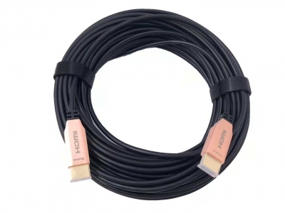 Optical Fiber 10M 30M 50M 100M 200M 4K at 60Hz and AOC Fiber Optic HDMI cable support 18.2Gbps AOC Fiber Optic HDMI 2.0 Cable