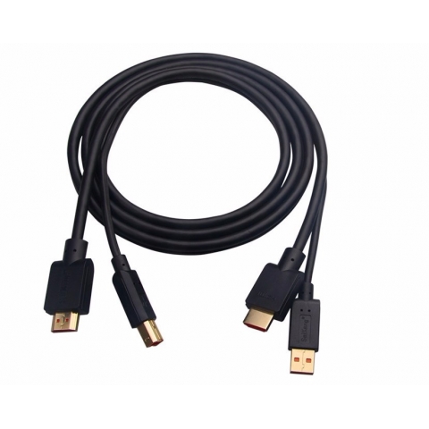 HDMI & USB Extension Cable USB+HDMI Cable for Car Audio Bike Boat Motorcycle Lead Dashboard Cable