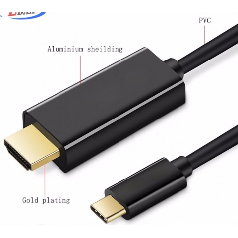 Type C to hdmi adapter For Computer Hd Tv Support 4K 60Hz 4K@60HZ USB type-C to HDMI cable